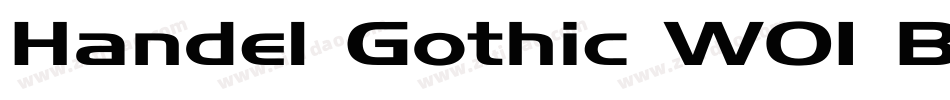 Handel Gothic W01 B字体转换